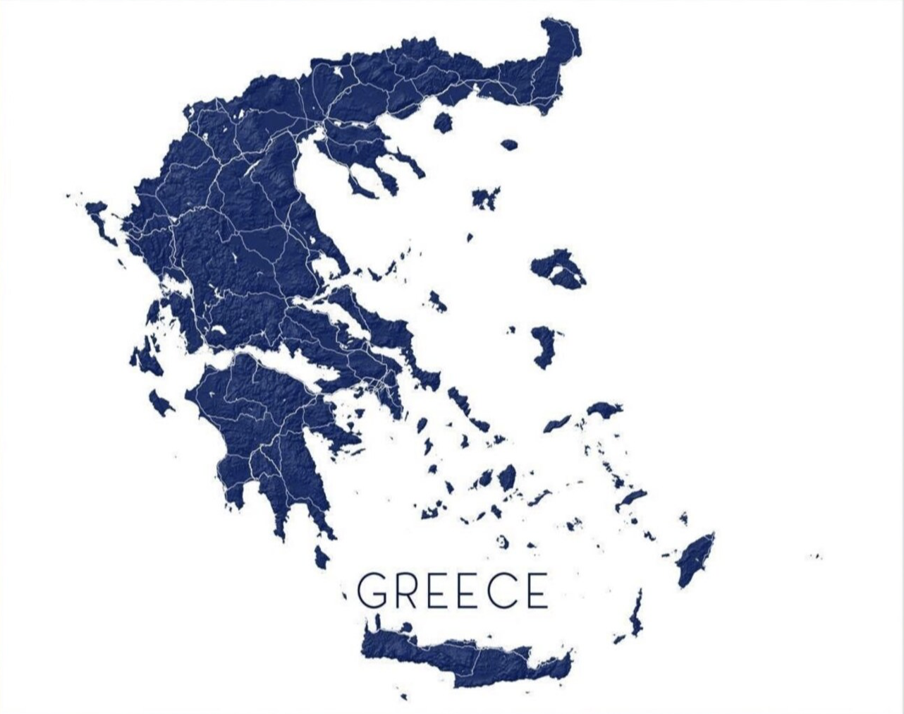 Greek Islands sailing area map